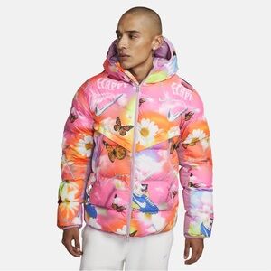 Nike Windrunner Storm-FIT Mens Hooded PrimaLoft Insulated Jacket DZ3048-499 neon